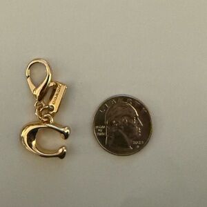 Coach Gold Mini C Charm